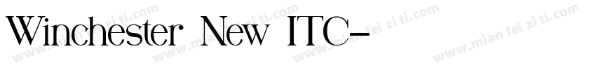 Winchester New ITC字体转换